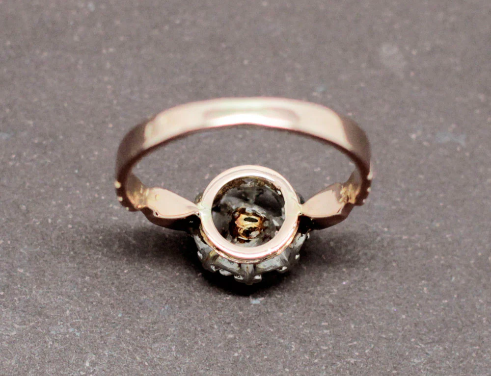 Bague Diamant Taille Rose XIXe - Image 5