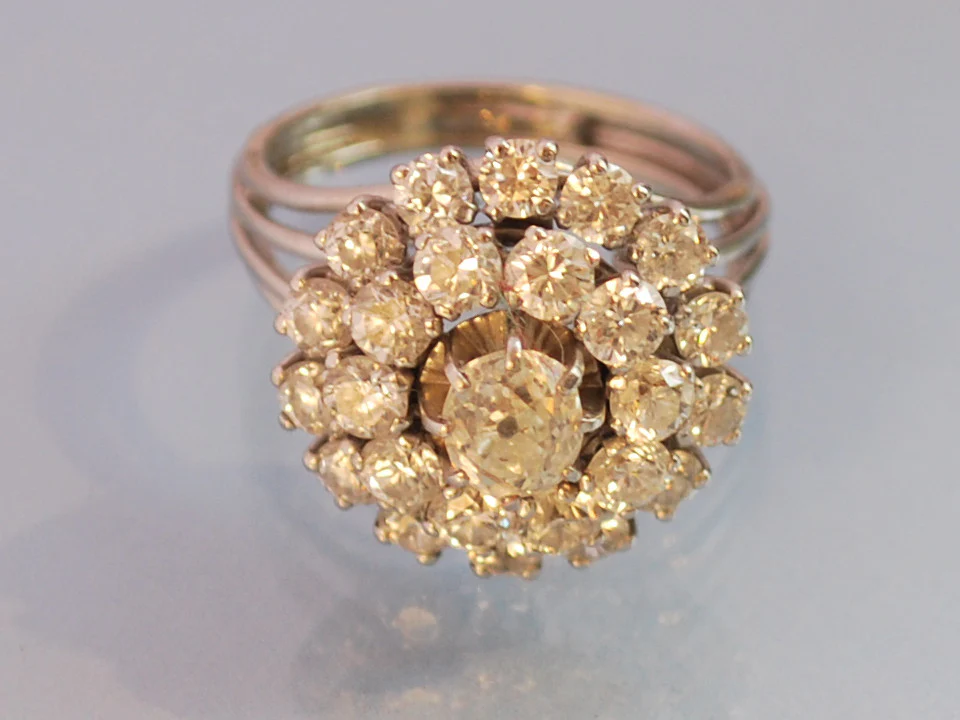 Bague diamants 1940 - Image 2