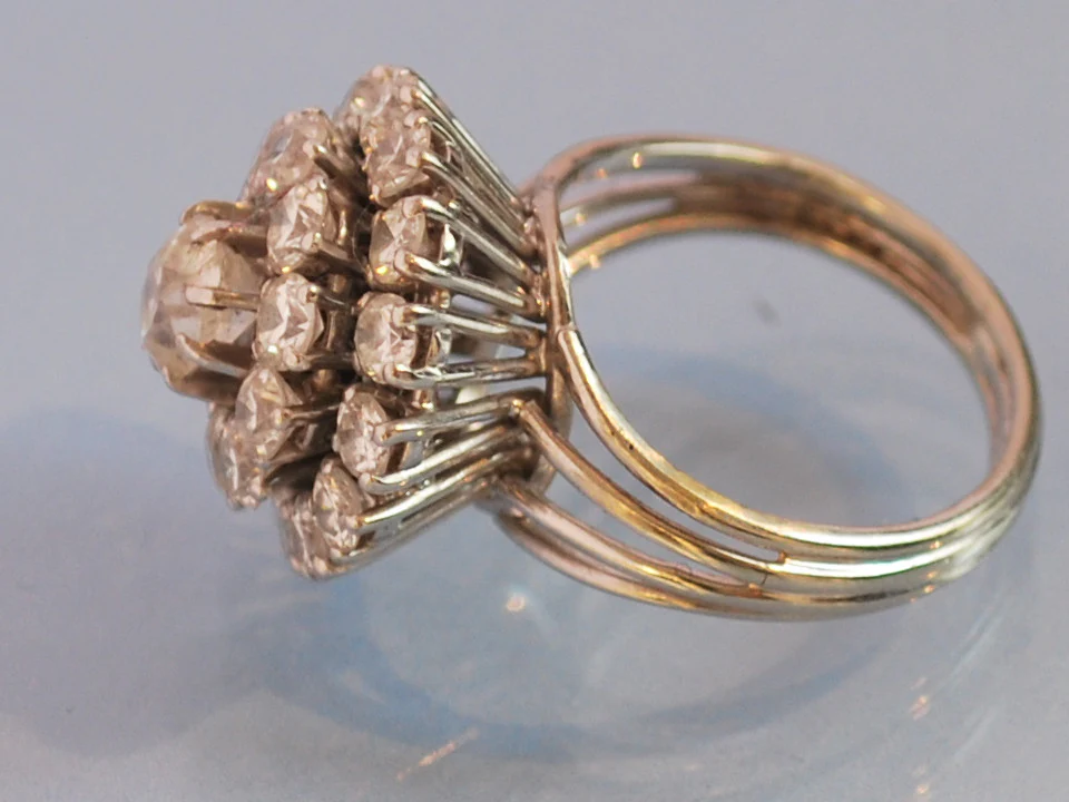 Bague diamants 1940 - Image 3