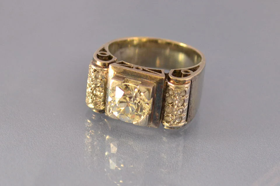 Bague diamants art déco - Image 2