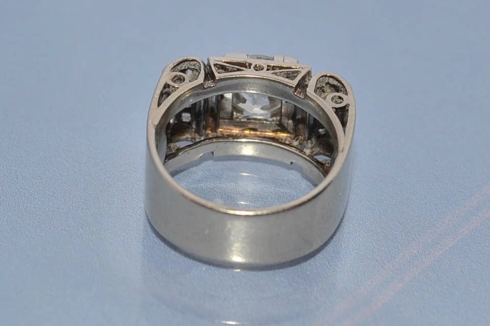 Bague diamants art déco - Image 4