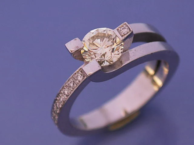 Bague diamants "Benoit joaillier" - Image 2