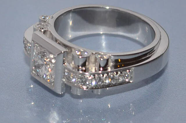 Bague Diamants création "Benoit Joaillier" - Image 4