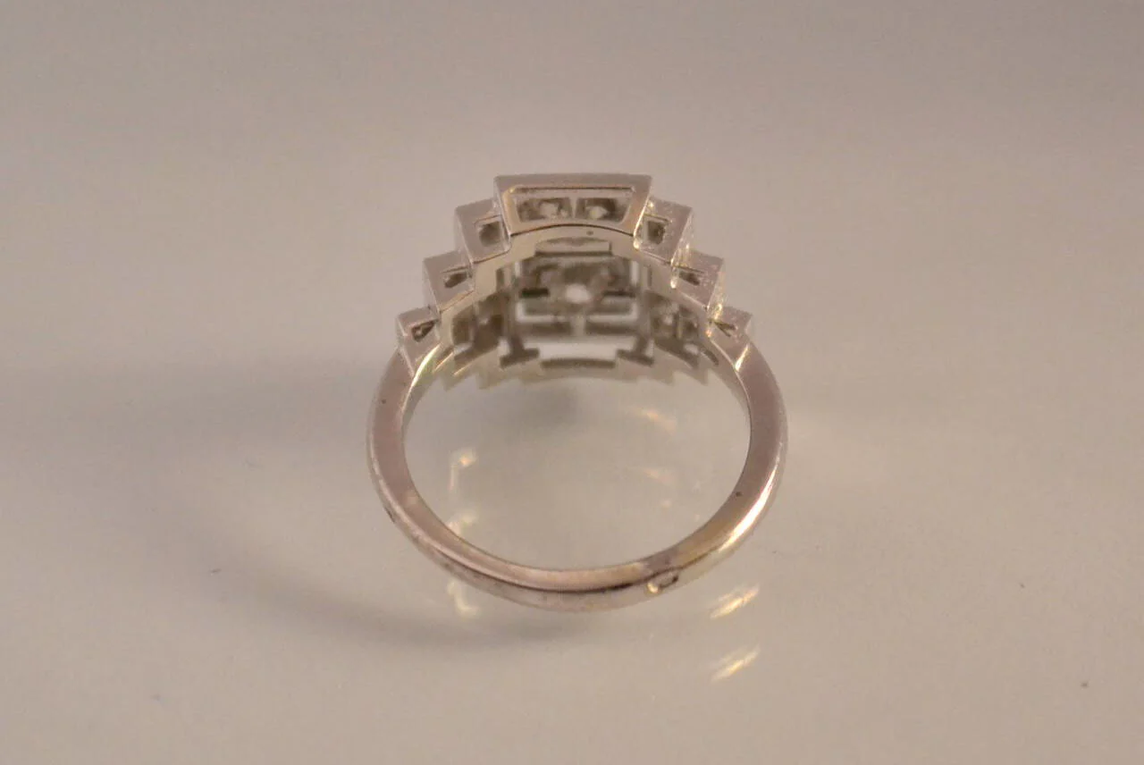 Bague Diamants et Or Blanc - Image 2
