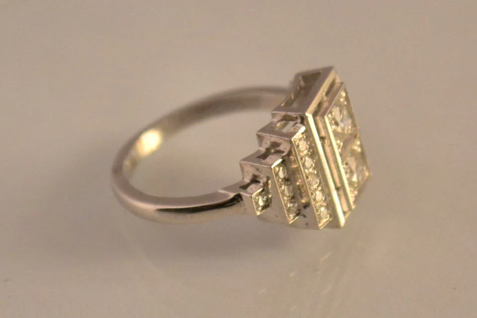 Bague Diamants et Or Blanc - Image 3