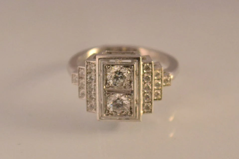 Bague Diamants et Or Blanc - Image 4