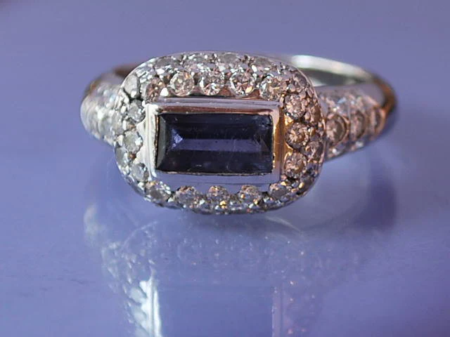 Bague diamants et tanzanite - Image 3