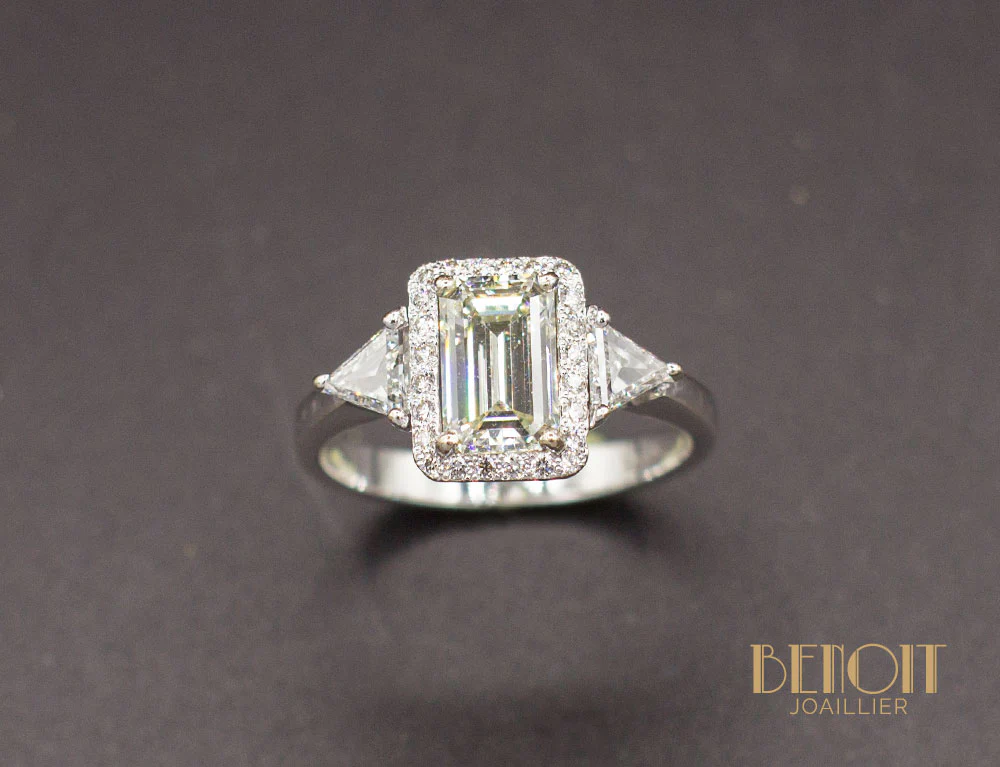 Bague Diamants Or Blanc - Image 2