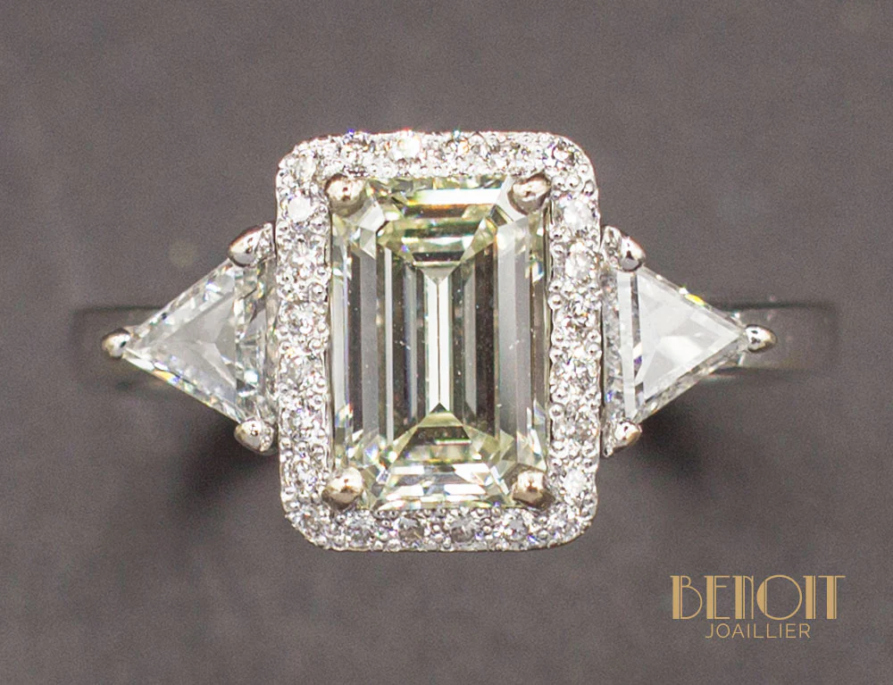 Bague Diamants Or Blanc - Image 3