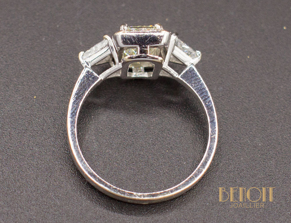 Bague Diamants Or Blanc - Image 4