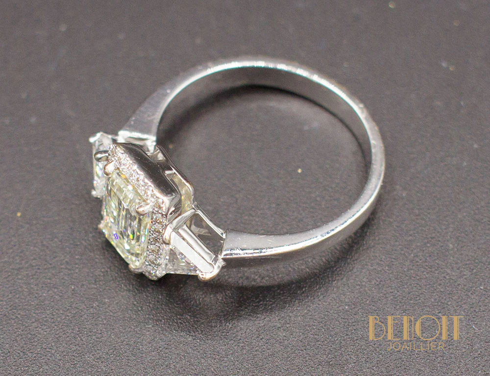 Bague Diamants Or Blanc - Image 5