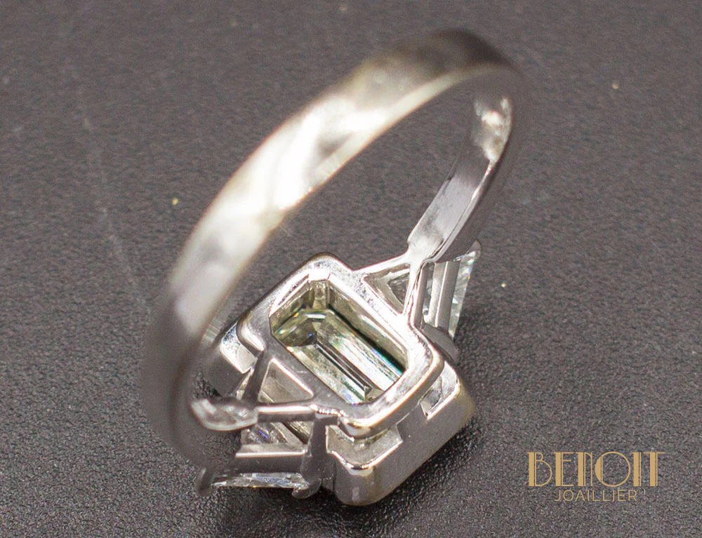 Bague Diamants Or Blanc - Image 6