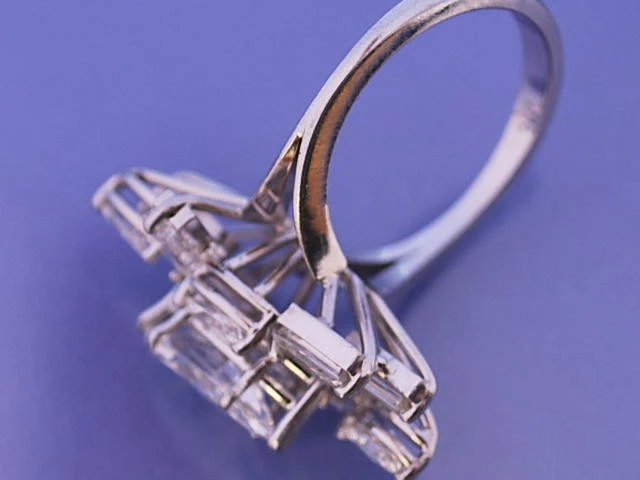 Bague diamants platine - Image 2