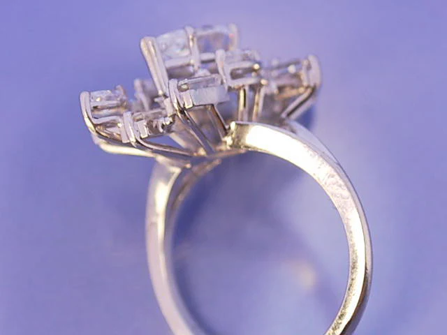 Bague diamants platine - Image 3