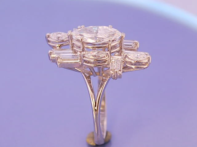 Bague diamants platine - Image 4