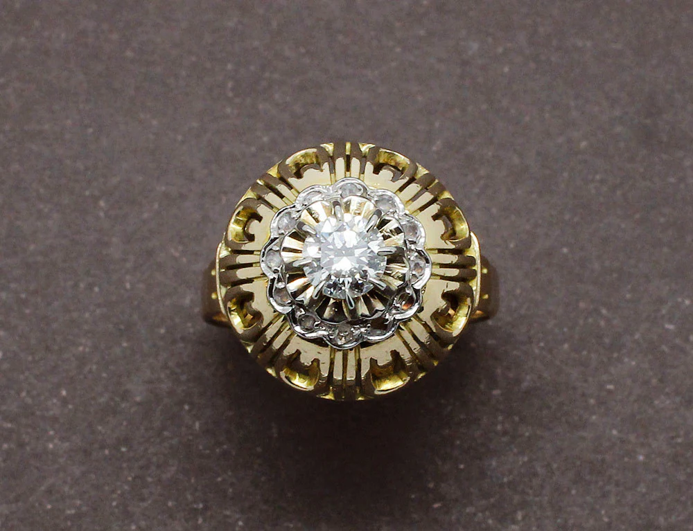 Bague "Dôme" 1950 Diamants - Image 3
