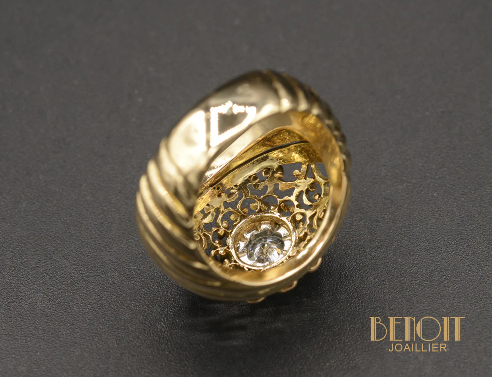Bague Dôme Diamant 1950 - Image 5