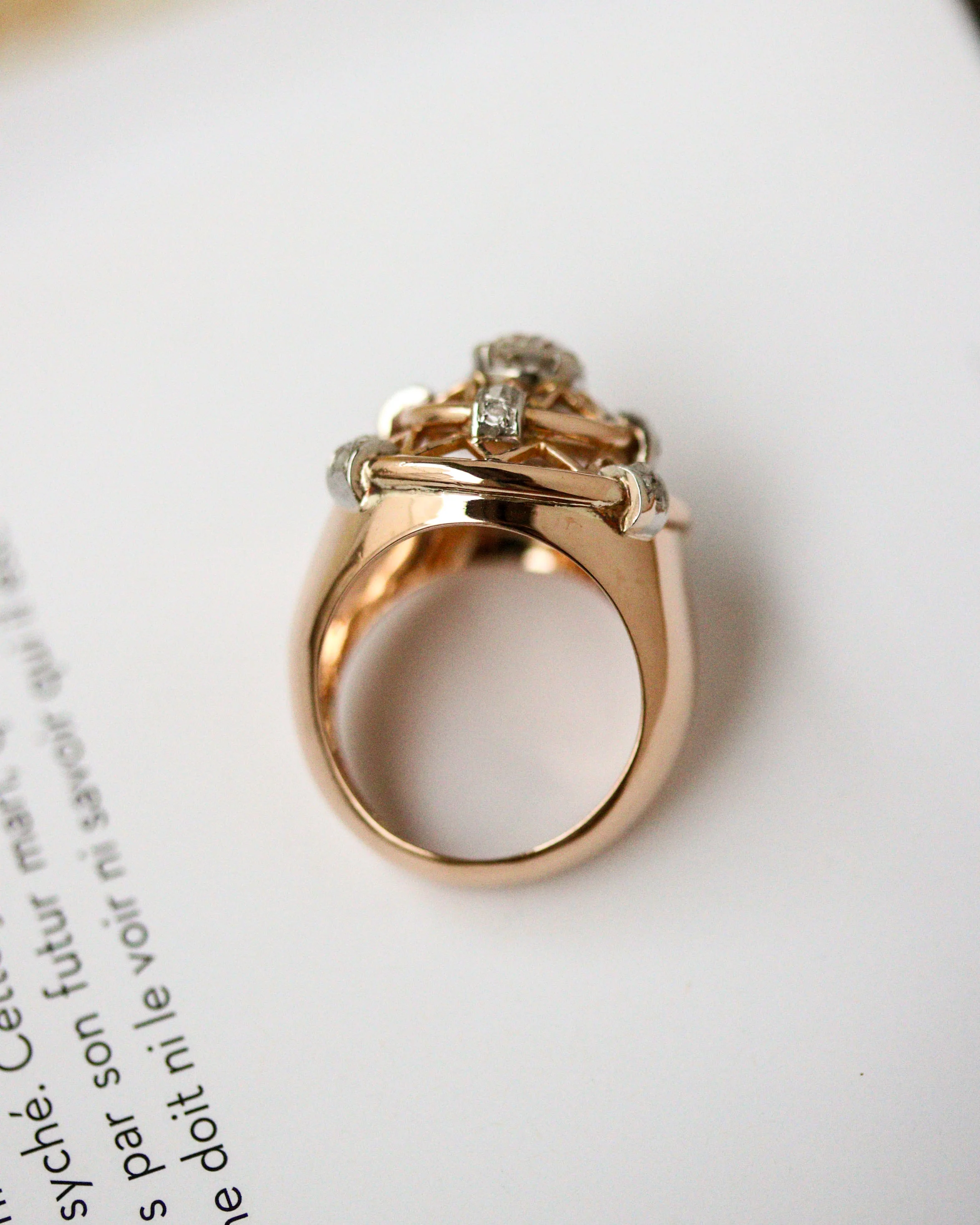 Bague Dôme Constellation Or et Diamants - Image 5