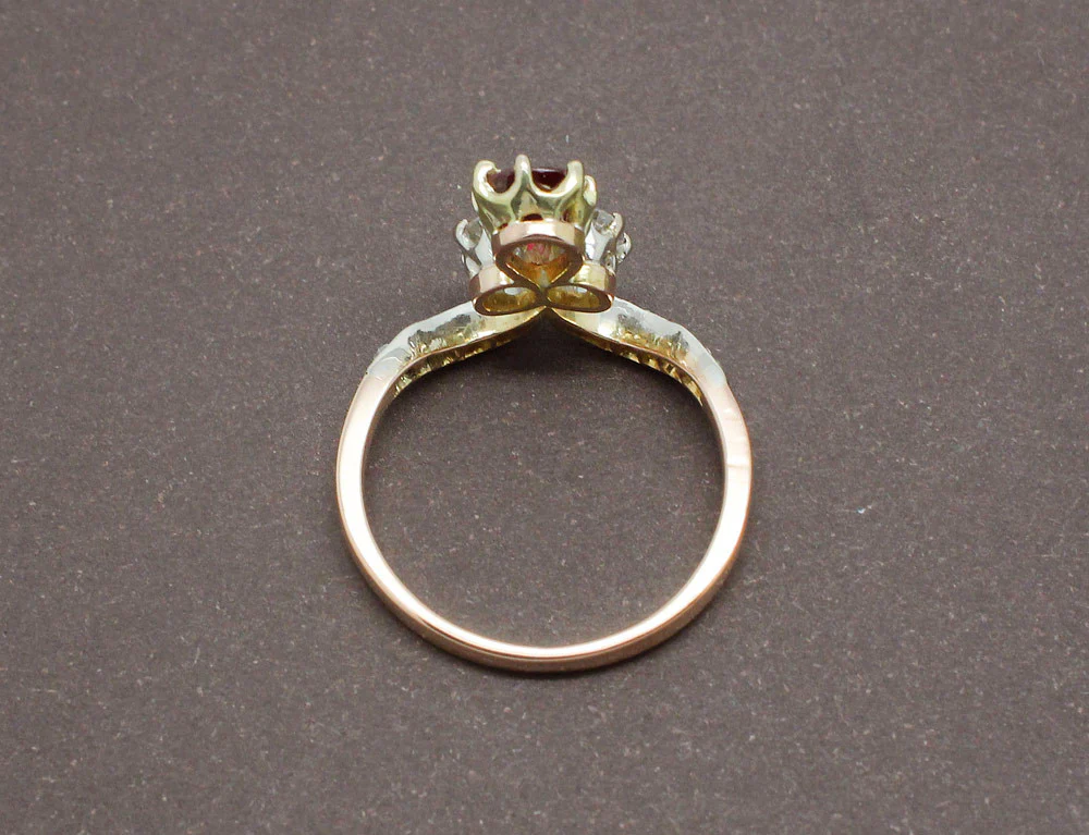 Bague Duchesse Rubis et Diamants - Image 4