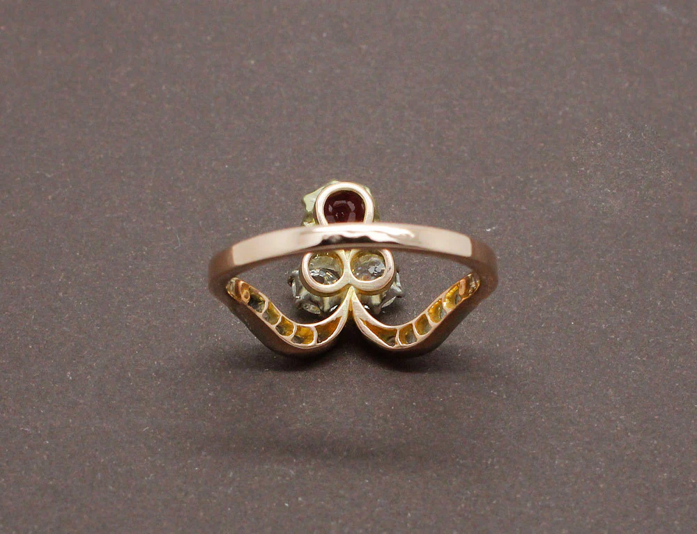 Bague Duchesse Rubis et Diamants - Image 5