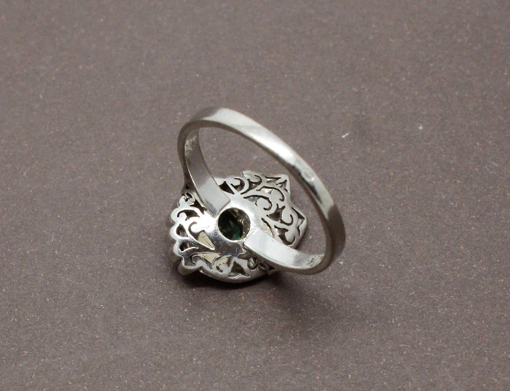 Bague Emeraude Art Déco - Image 4