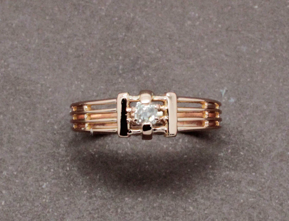 Bague Fils Or et Diamants - Image 3