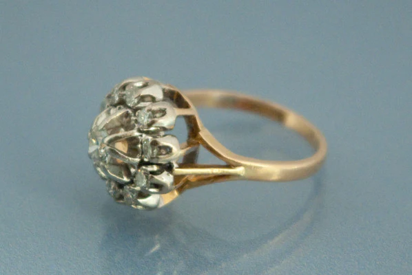 Bague Fleur et diamants - Image 3