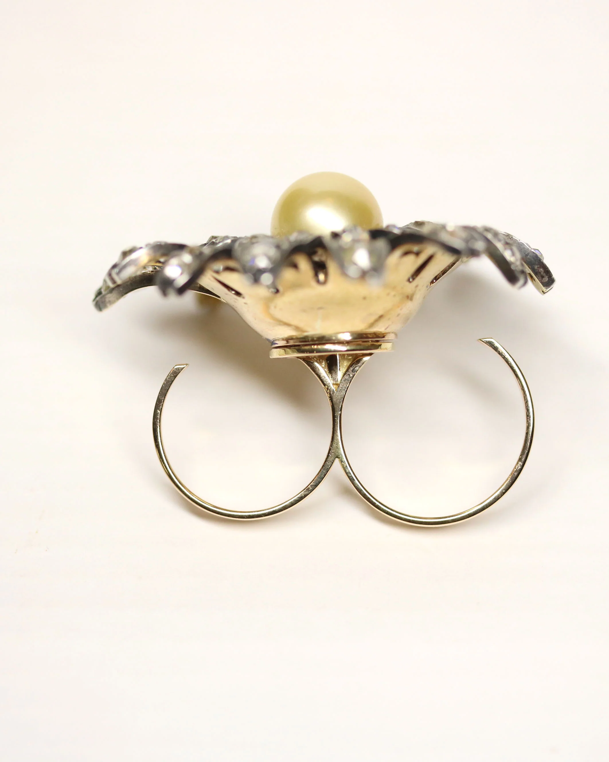 Bague Marguerite Perle Gold et Diamants "Les Recyclés" - Image 6