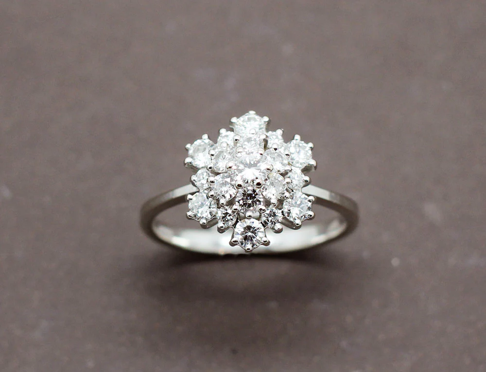 Bague Flocon de Neige de Diamants - Image 2