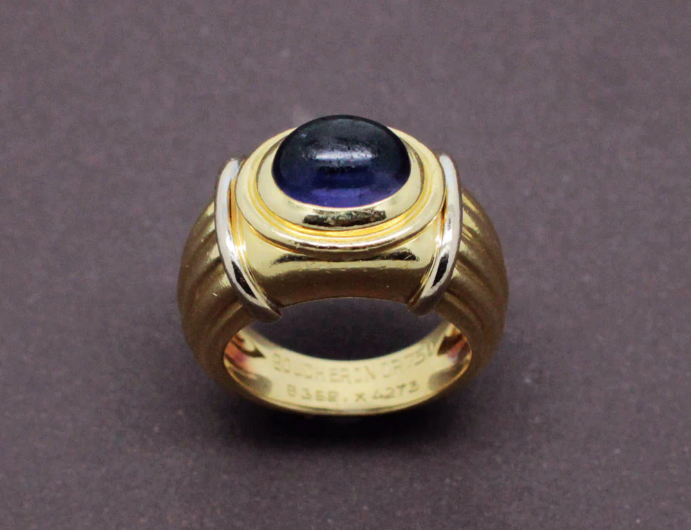 Bague "Jaïpur" signée Boucheron deux Ors et Iolite - Image 2