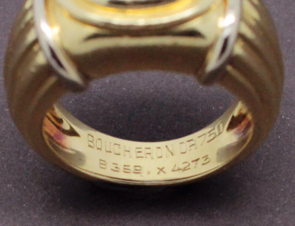 Bague "Jaïpur" signée Boucheron deux Ors et Iolite - Image 3