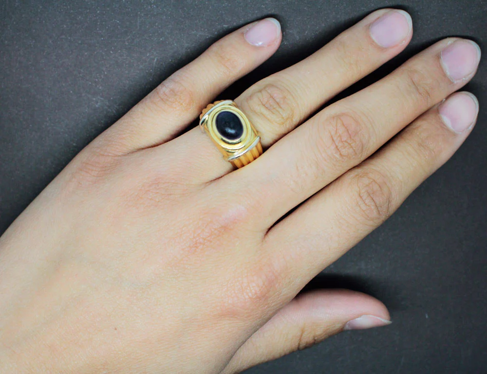 Bague "Jaïpur" signée Boucheron deux Ors et Iolite - Image 5
