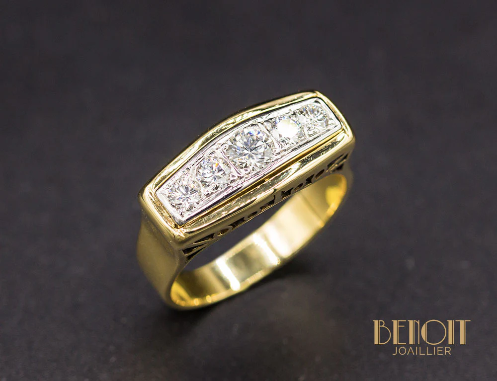 Bague Jarretière Art Déco