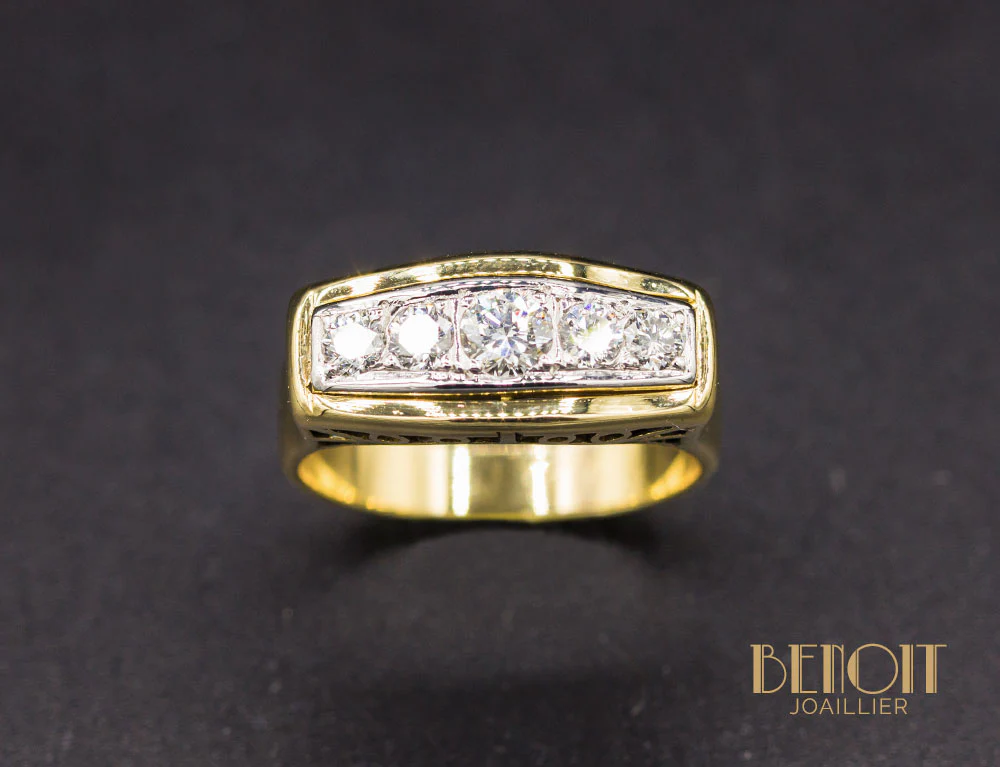 Bague Jarretière Art Déco - Image 2