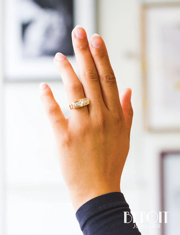 Bague Jarretière Art Déco - Image 8