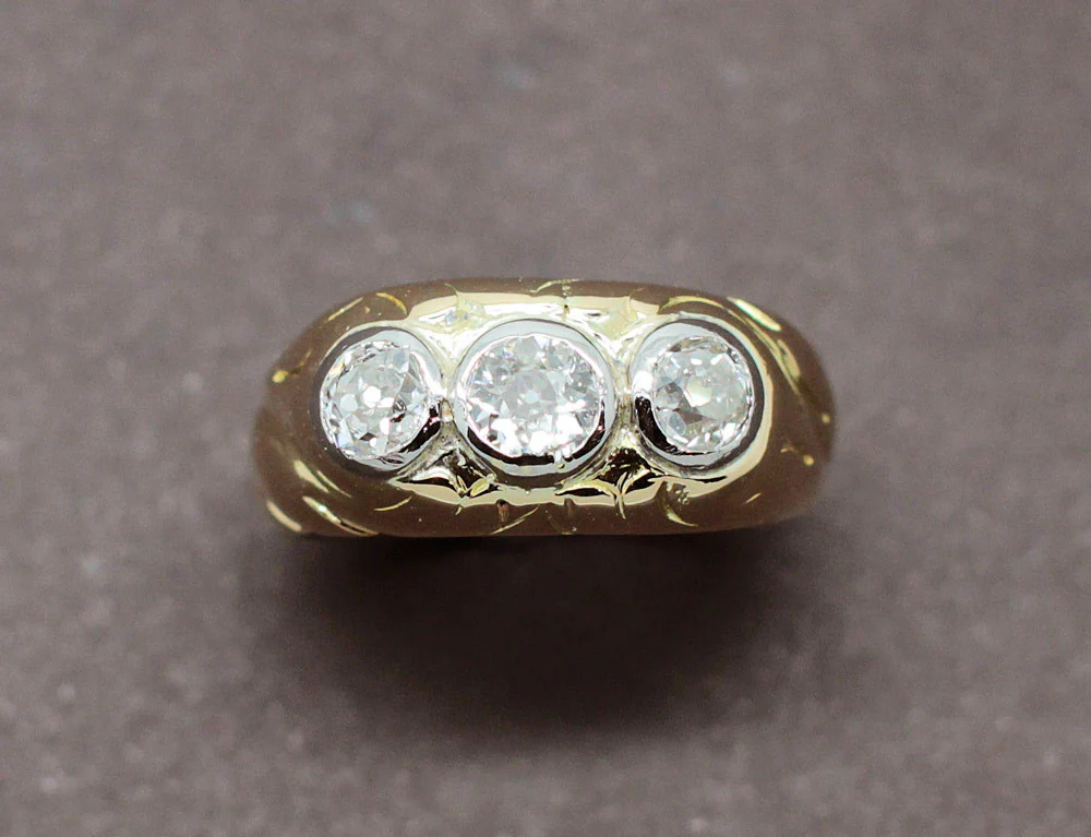 Bague Jonc 3 Diamants - Image 3