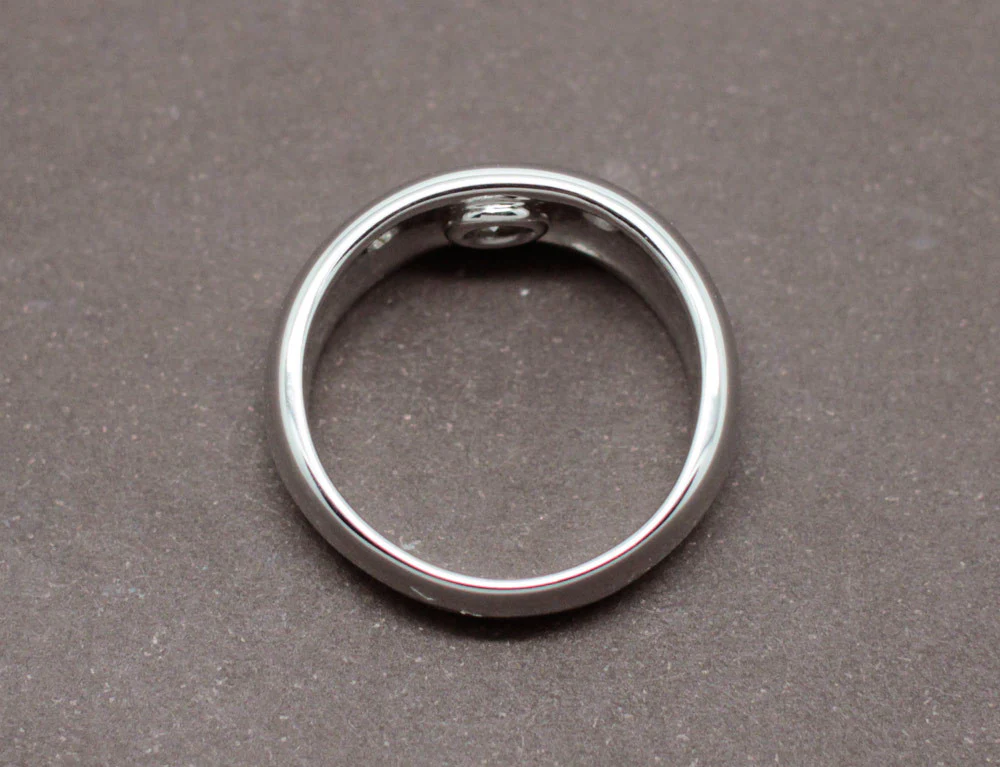 Bague Jonc Diamant Coussin - Image 4