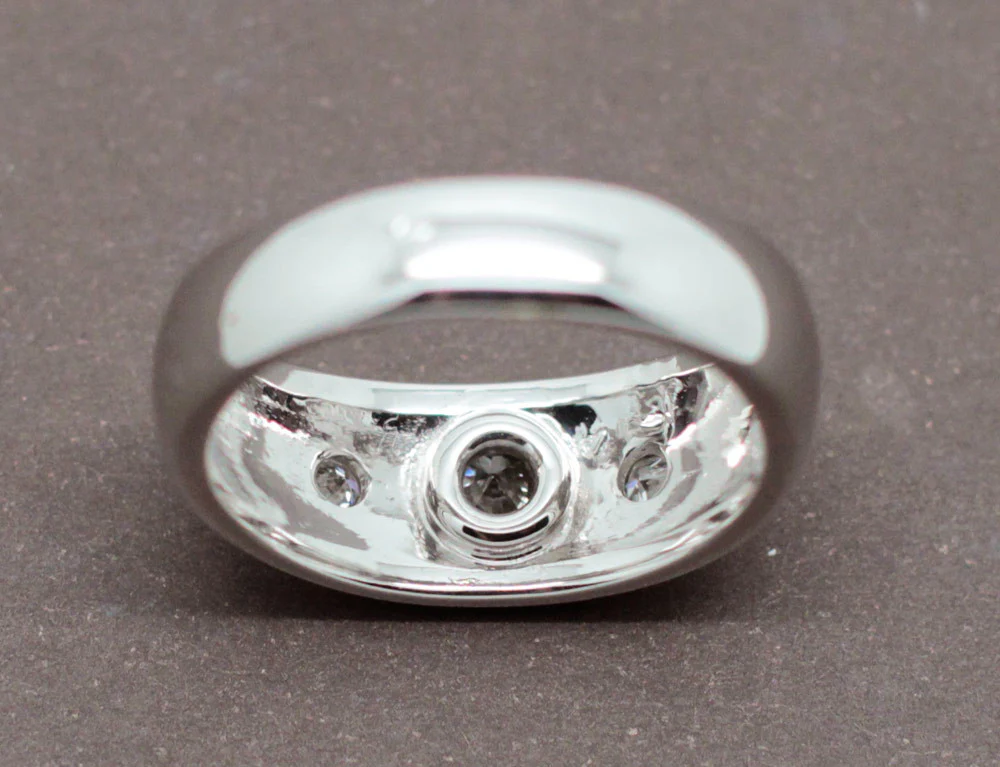 Bague Jonc Diamant Coussin - Image 5