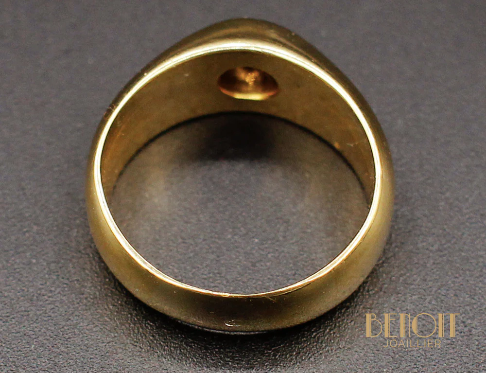 Bague Jonc Or Jaune Diamant - Image 5