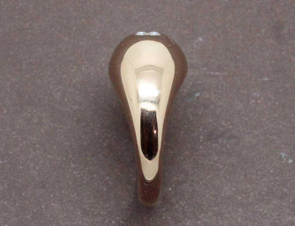 Bague Jonc Or Rose Diamant - Image 4