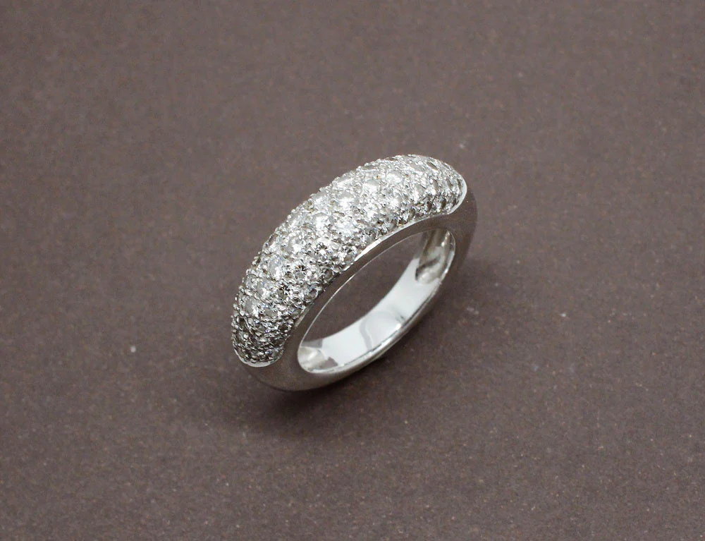 Bague Jonc Pavage Diamants