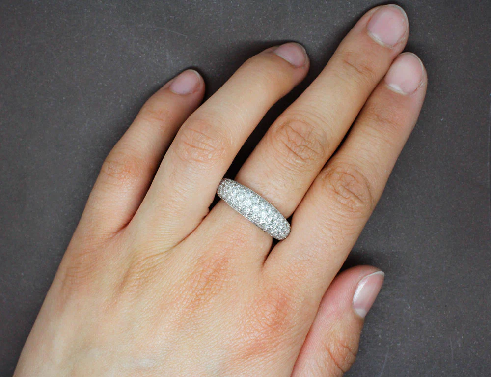 Bague Jonc Pavage Diamants - Image 4