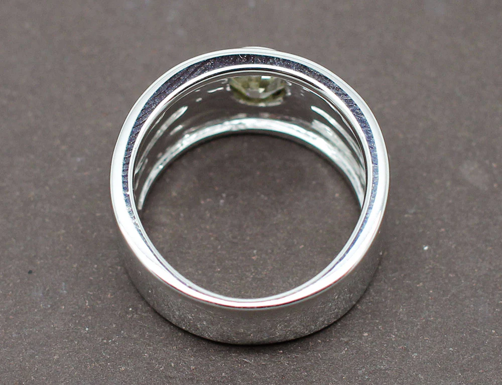 Bague Jonc Solitaire Diamant - Image 5