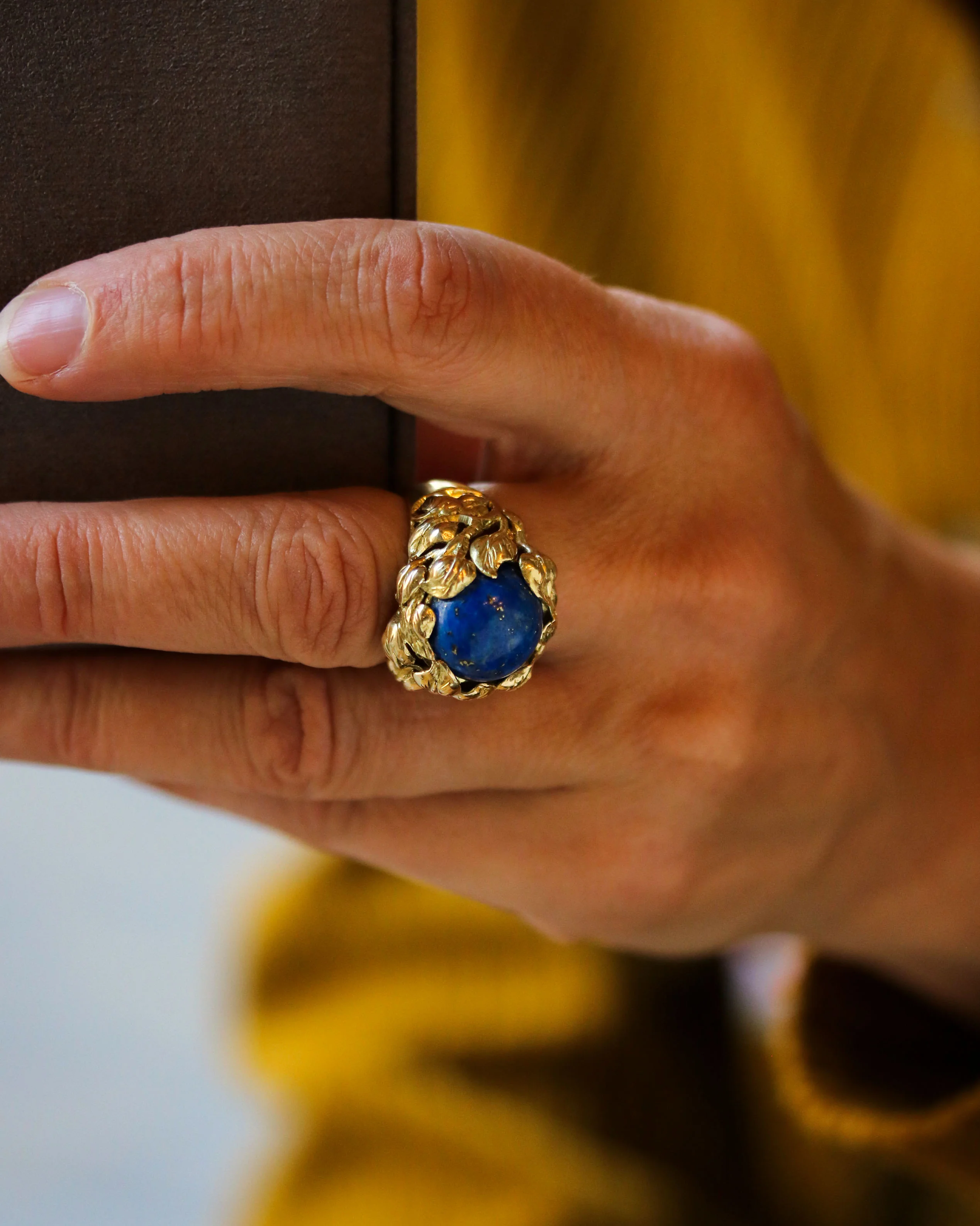 Bague Lapis Lazuli Cabochon - Image 2
