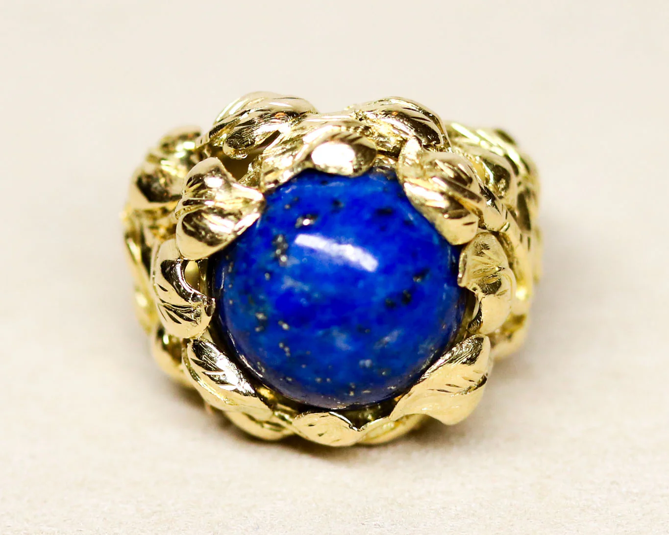 Bague Lapis Lazuli Cabochon - Image 7