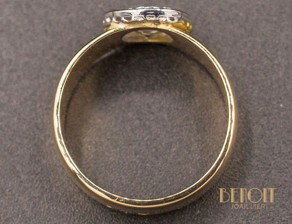 Bague Large Or Diamant - Image 4