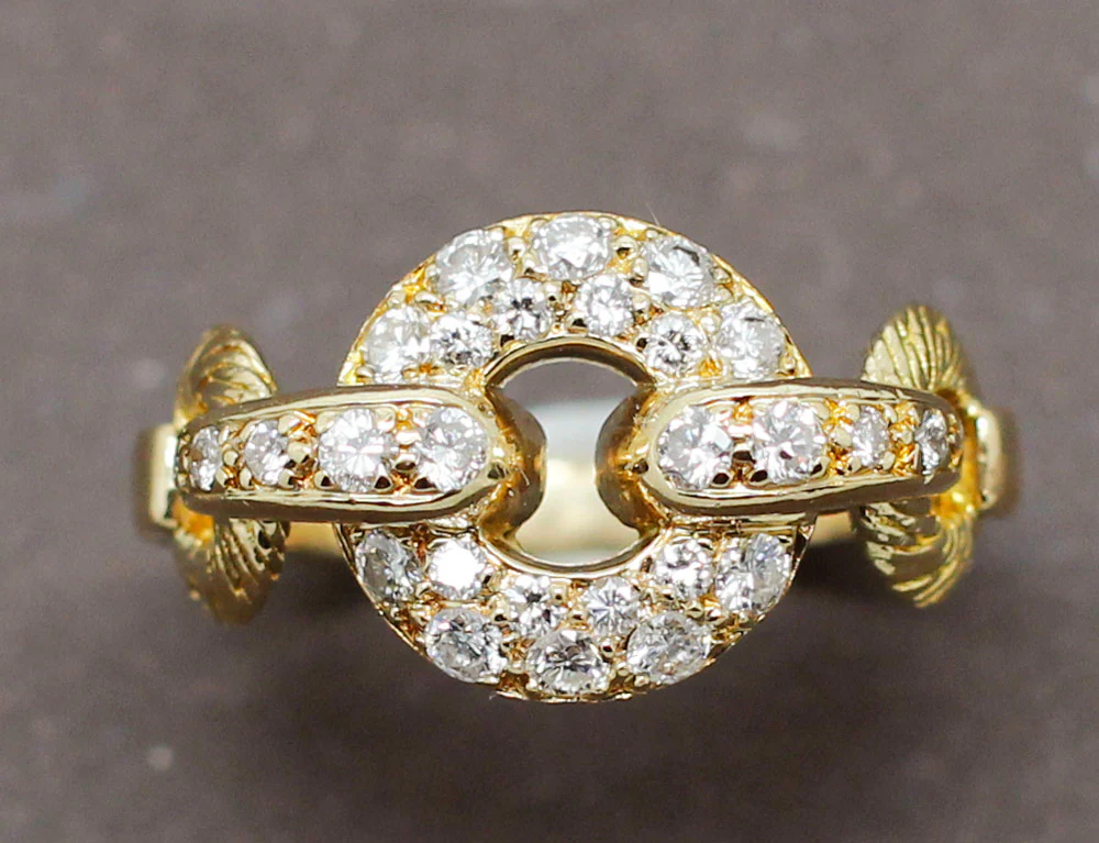 Bague Maillons de Chaîne Diamants - Image 3