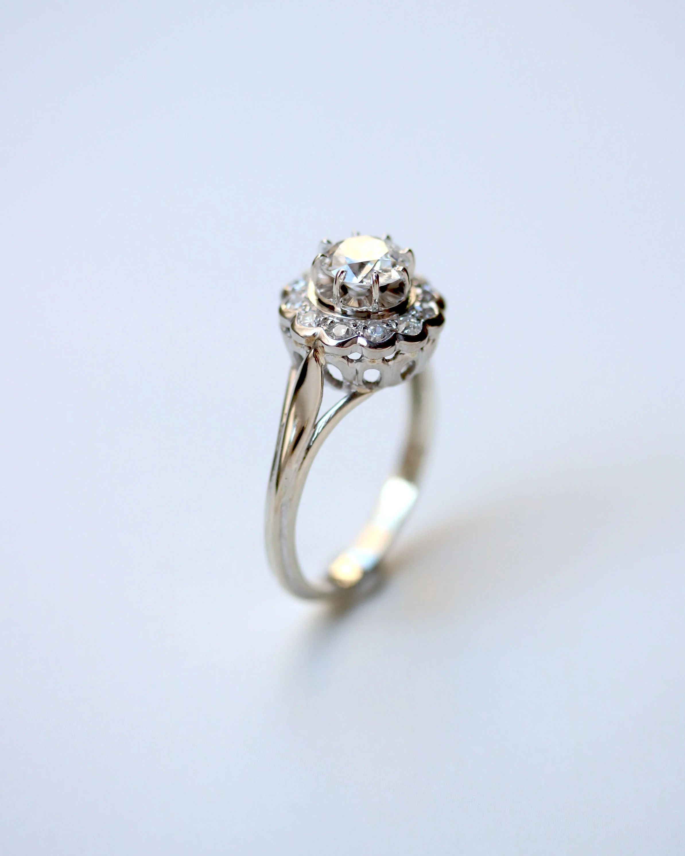 Bague Marguerite Diamants Vintage - Image 3