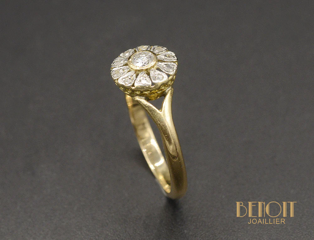 Bague Marguerite Diamants - Image 3