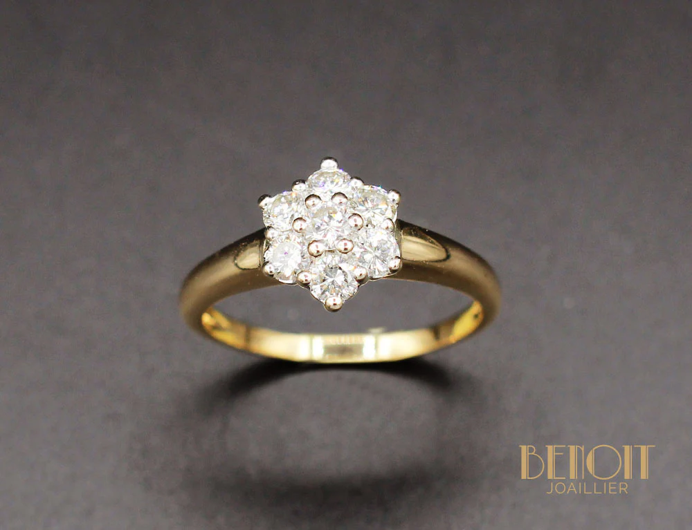 Bague Marguerite Diamants - Image 2